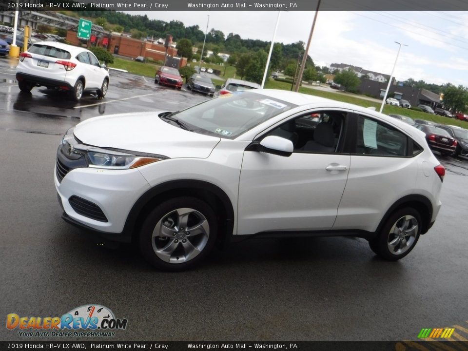 2019 Honda HR-V LX AWD Platinum White Pearl / Gray Photo #6