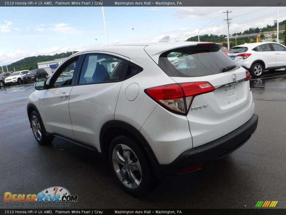 2019 Honda HR-V LX AWD Platinum White Pearl / Gray Photo #7