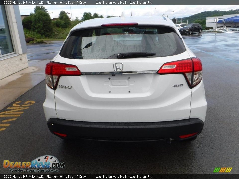 2019 Honda HR-V LX AWD Platinum White Pearl / Gray Photo #8