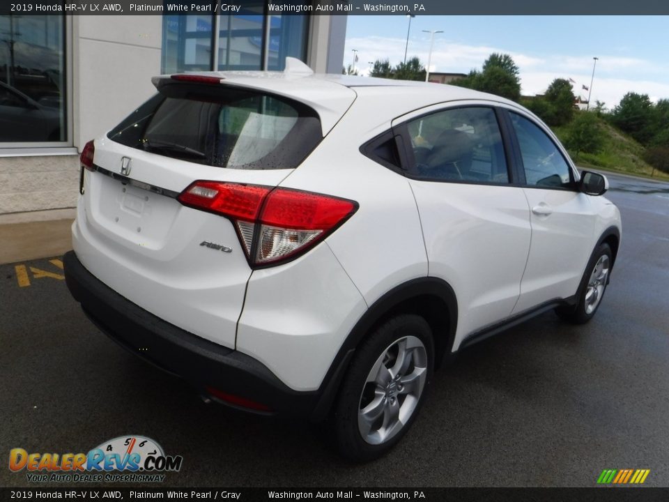 2019 Honda HR-V LX AWD Platinum White Pearl / Gray Photo #9