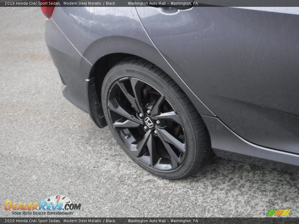 2019 Honda Civic Sport Sedan Modern Steel Metallic / Black Photo #3