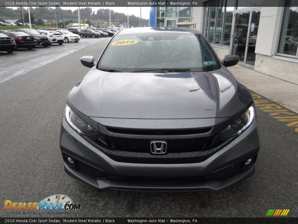 2019 Honda Civic Sport Sedan Modern Steel Metallic / Black Photo #4