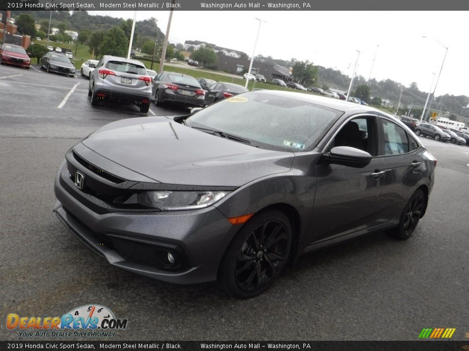 2019 Honda Civic Sport Sedan Modern Steel Metallic / Black Photo #5