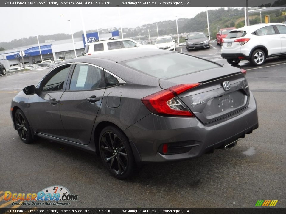 2019 Honda Civic Sport Sedan Modern Steel Metallic / Black Photo #7