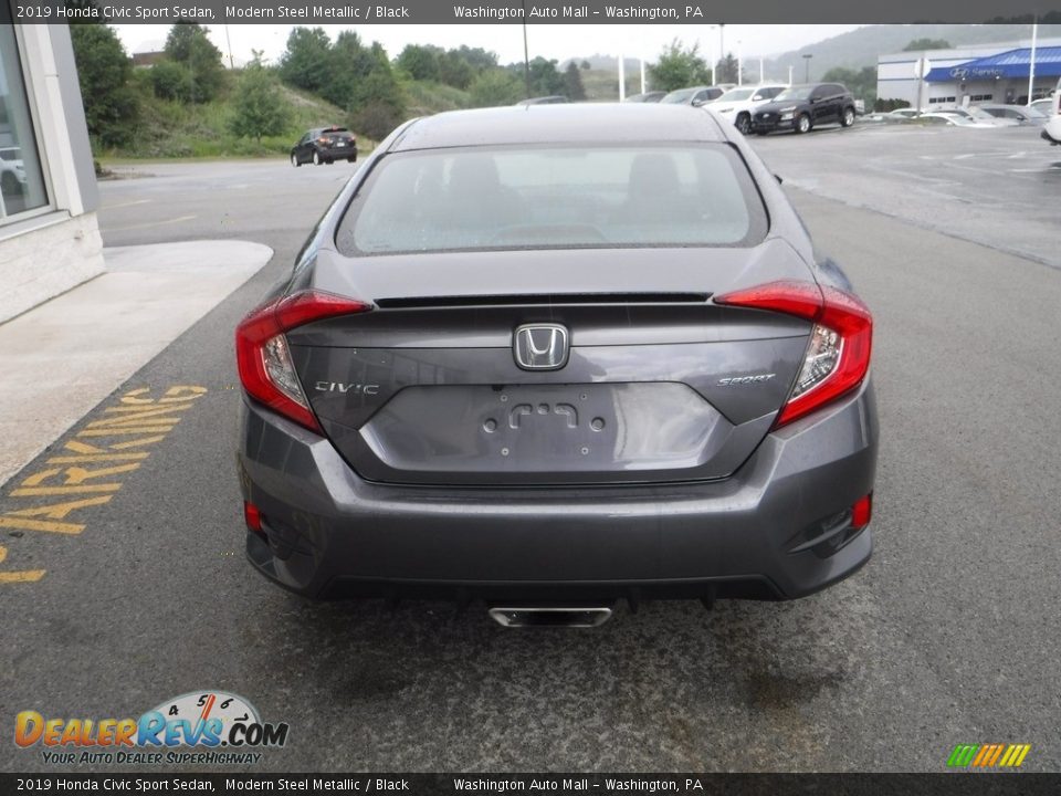 2019 Honda Civic Sport Sedan Modern Steel Metallic / Black Photo #8