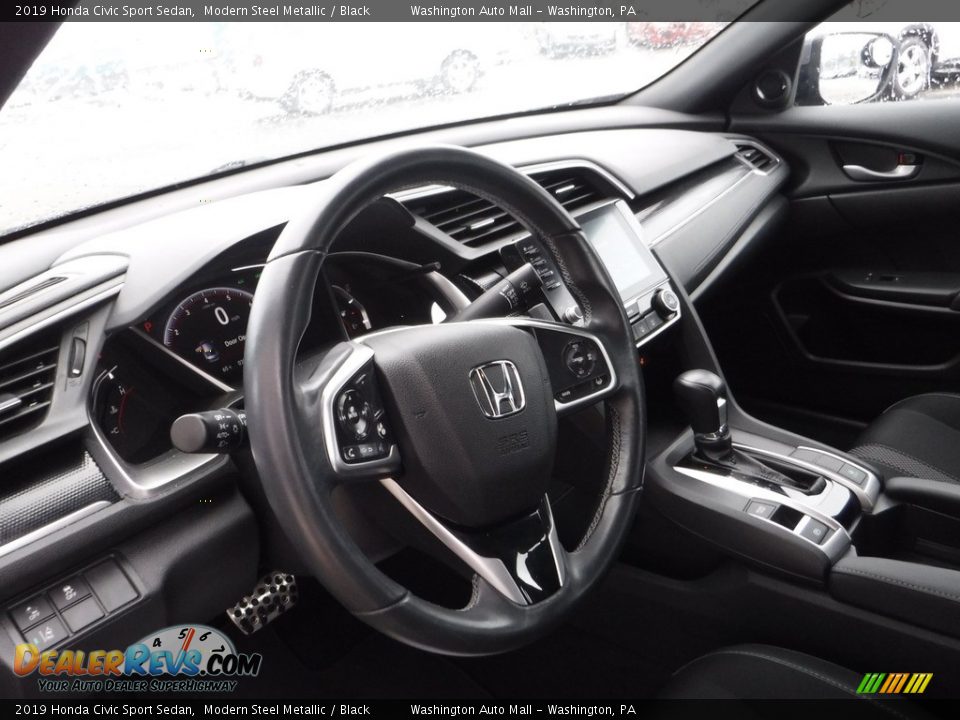 2019 Honda Civic Sport Sedan Modern Steel Metallic / Black Photo #11