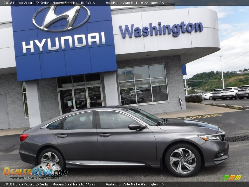 2018 Honda Accord EX Sedan Modern Steel Metallic / Gray Photo #2