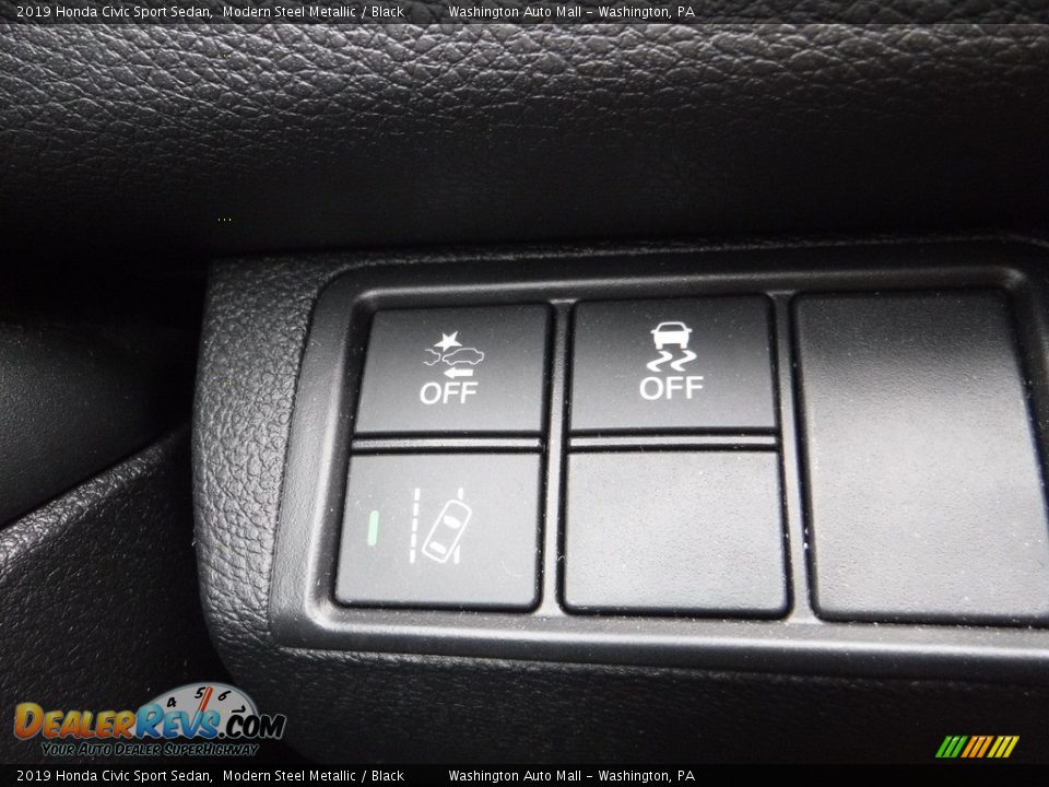 2019 Honda Civic Sport Sedan Modern Steel Metallic / Black Photo #14