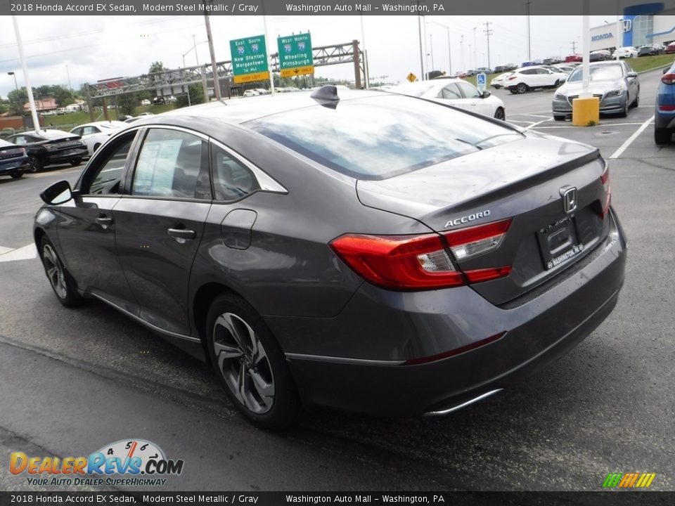 2018 Honda Accord EX Sedan Modern Steel Metallic / Gray Photo #8