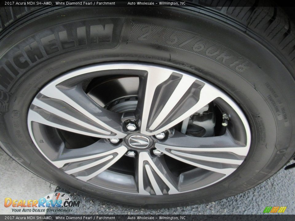 2017 Acura MDX SH-AWD White Diamond Pearl / Parchment Photo #7