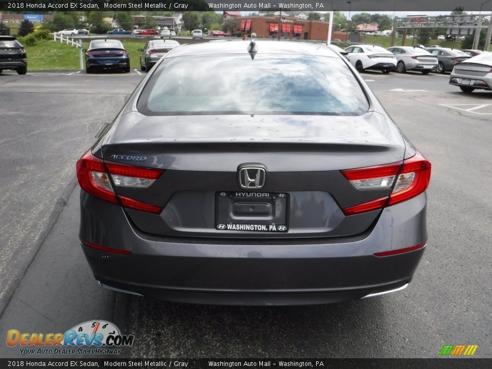 2018 Honda Accord EX Sedan Modern Steel Metallic / Gray Photo #9