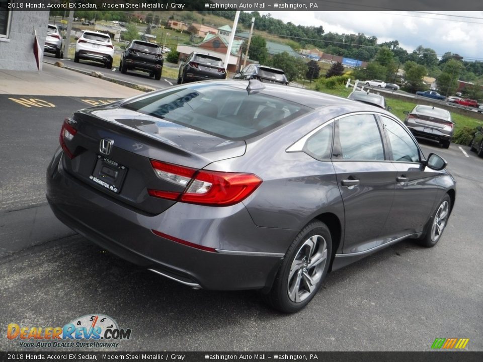 2018 Honda Accord EX Sedan Modern Steel Metallic / Gray Photo #10