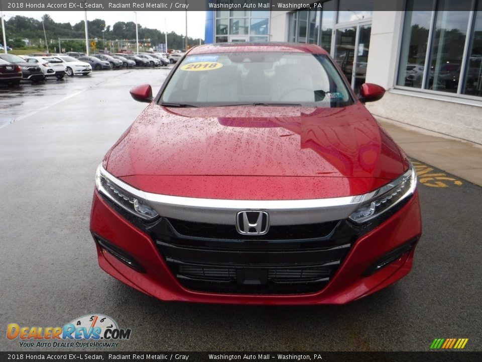 2018 Honda Accord EX-L Sedan Radiant Red Metallic / Gray Photo #5