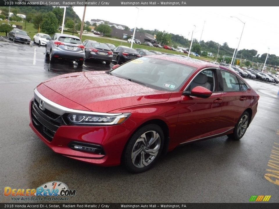 2018 Honda Accord EX-L Sedan Radiant Red Metallic / Gray Photo #6