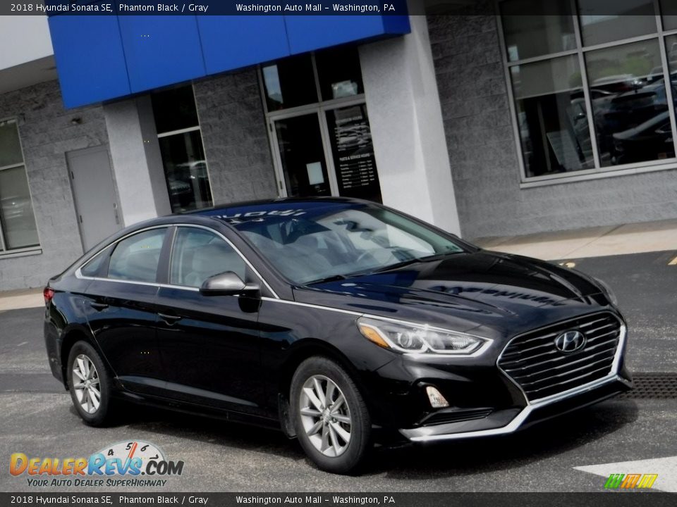 2018 Hyundai Sonata SE Phantom Black / Gray Photo #1