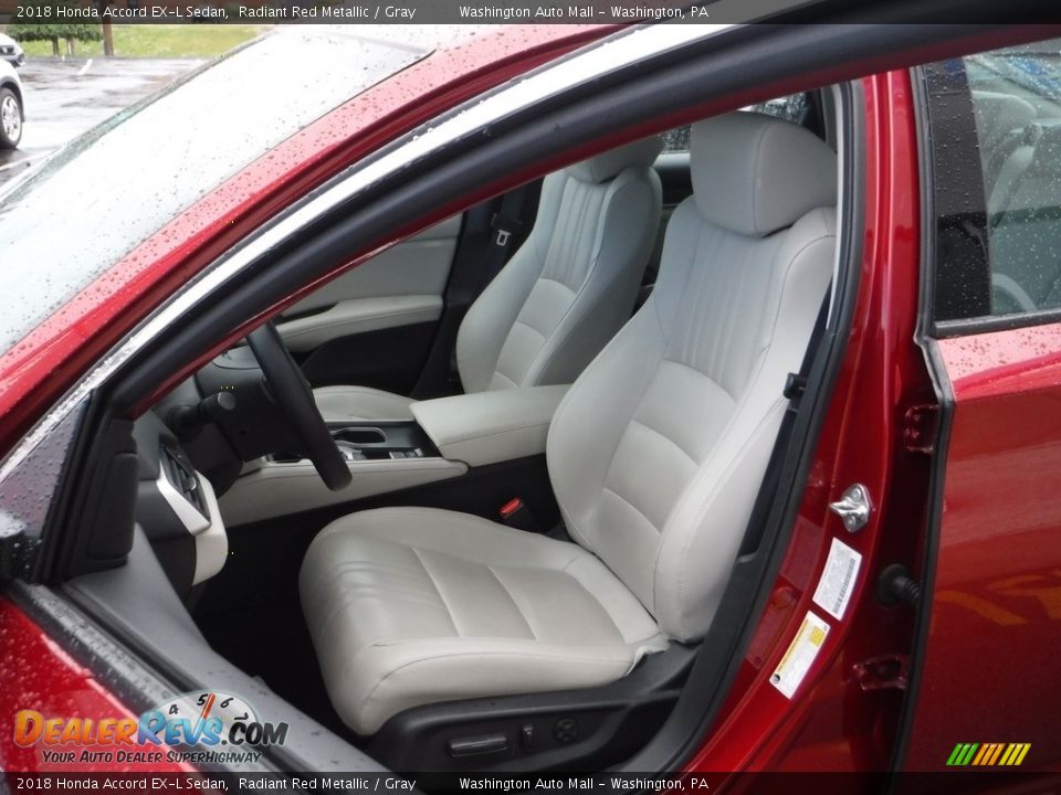 2018 Honda Accord EX-L Sedan Radiant Red Metallic / Gray Photo #16