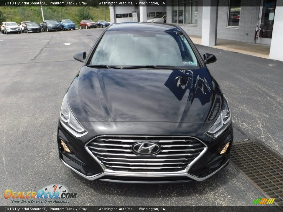 2018 Hyundai Sonata SE Phantom Black / Gray Photo #3