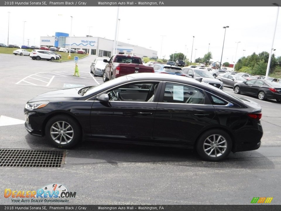 2018 Hyundai Sonata SE Phantom Black / Gray Photo #5