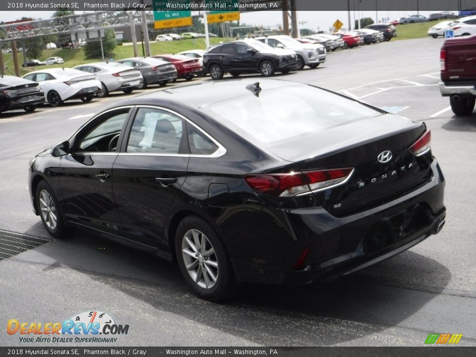 2018 Hyundai Sonata SE Phantom Black / Gray Photo #6