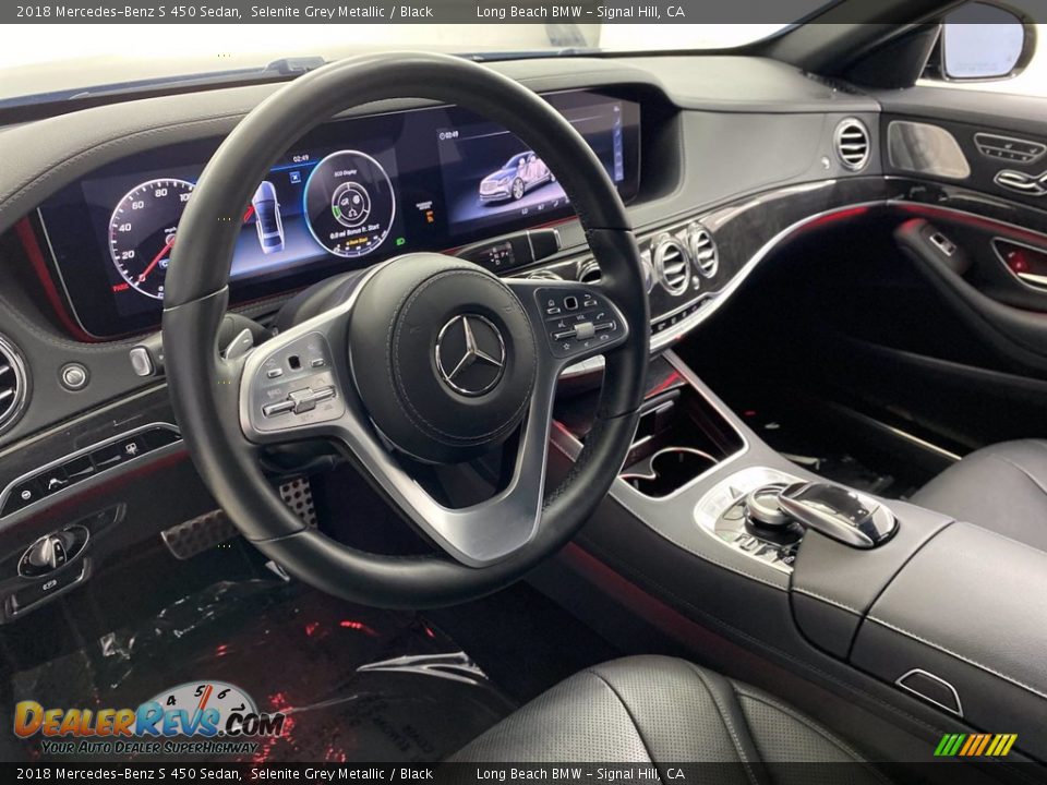 2018 Mercedes-Benz S 450 Sedan Selenite Grey Metallic / Black Photo #15