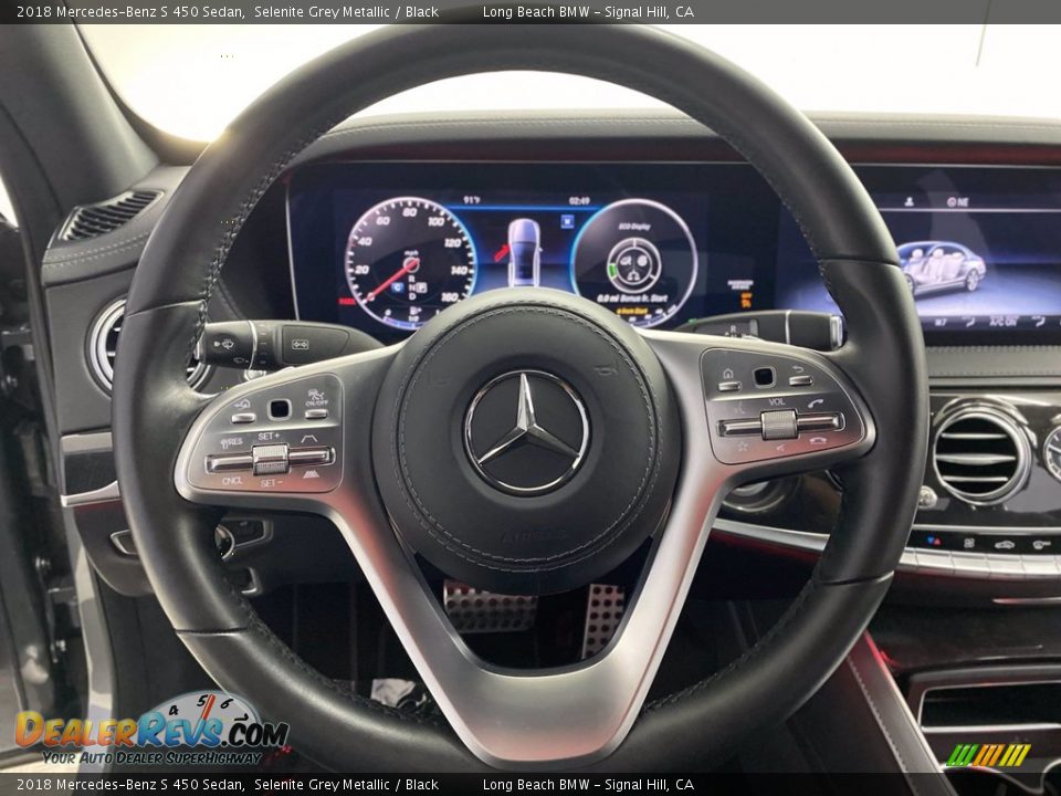 2018 Mercedes-Benz S 450 Sedan Selenite Grey Metallic / Black Photo #17