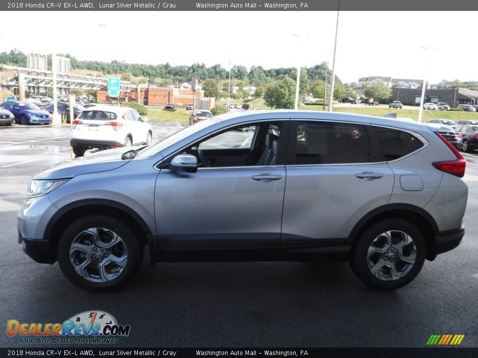 2018 Honda CR-V EX-L AWD Lunar Silver Metallic / Gray Photo #5