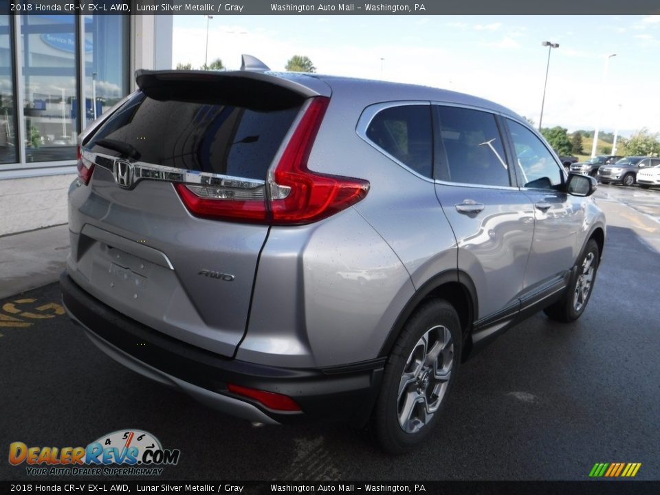 2018 Honda CR-V EX-L AWD Lunar Silver Metallic / Gray Photo #8