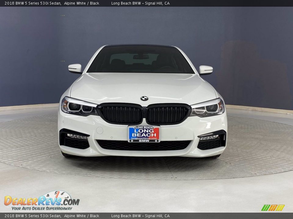 2018 BMW 5 Series 530i Sedan Alpine White / Black Photo #2