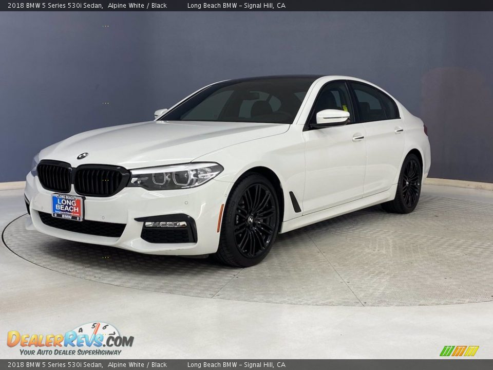 2018 BMW 5 Series 530i Sedan Alpine White / Black Photo #3