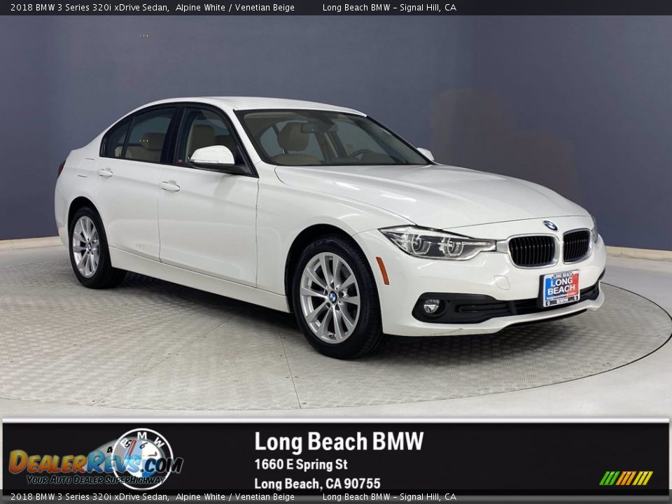 2018 BMW 3 Series 320i xDrive Sedan Alpine White / Venetian Beige Photo #1