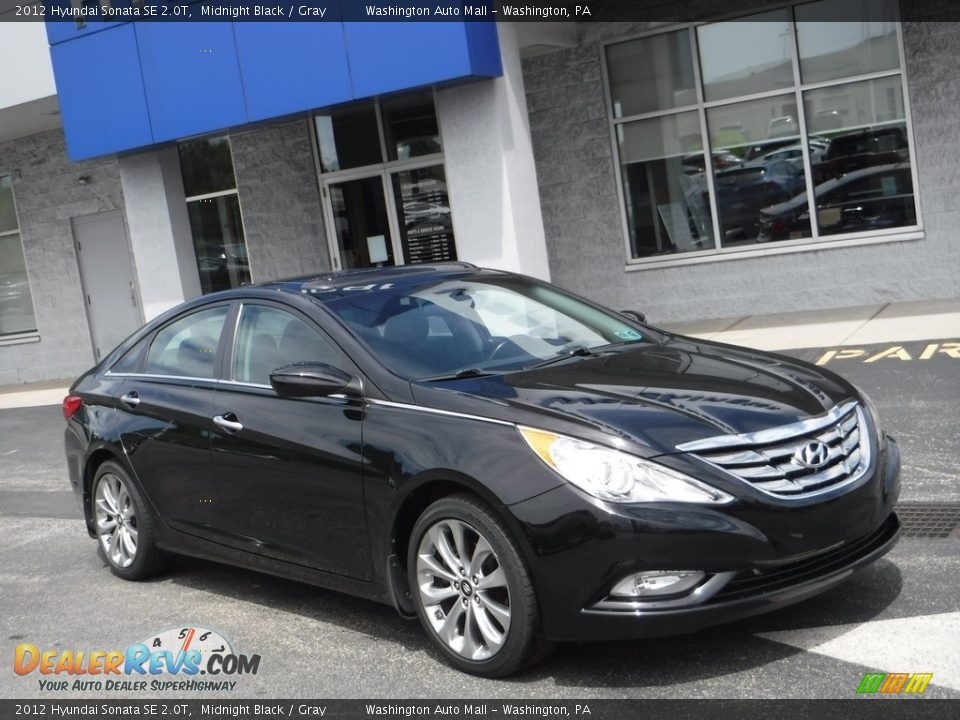 2012 Hyundai Sonata SE 2.0T Midnight Black / Gray Photo #1