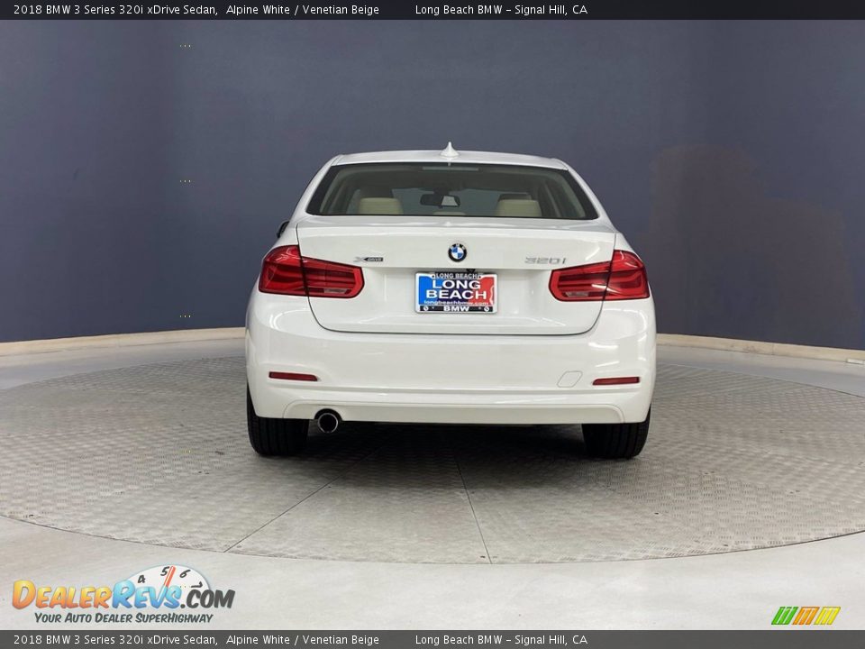 2018 BMW 3 Series 320i xDrive Sedan Alpine White / Venetian Beige Photo #4