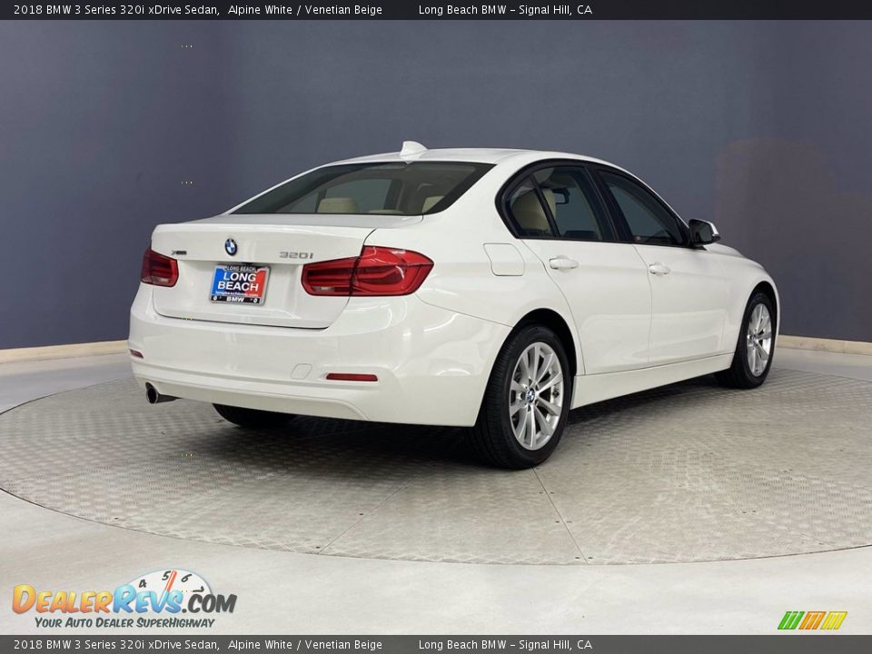 2018 BMW 3 Series 320i xDrive Sedan Alpine White / Venetian Beige Photo #5