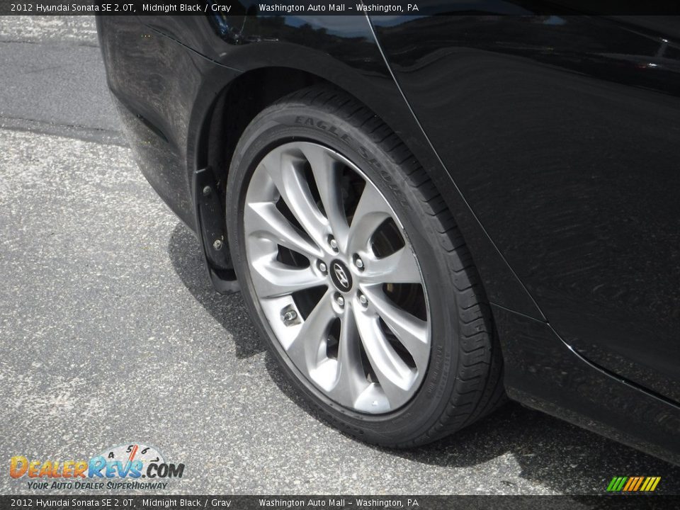 2012 Hyundai Sonata SE 2.0T Midnight Black / Gray Photo #4