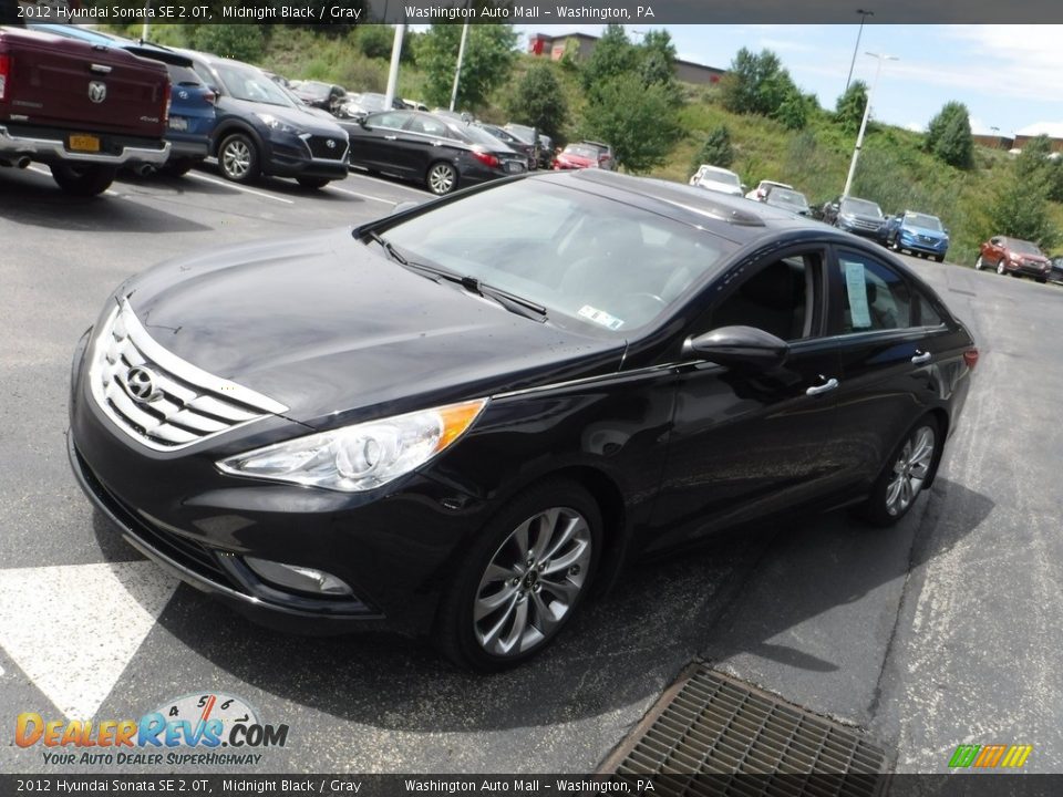 2012 Hyundai Sonata SE 2.0T Midnight Black / Gray Photo #6