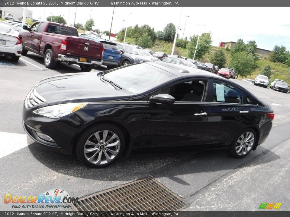 2012 Hyundai Sonata SE 2.0T Midnight Black / Gray Photo #7