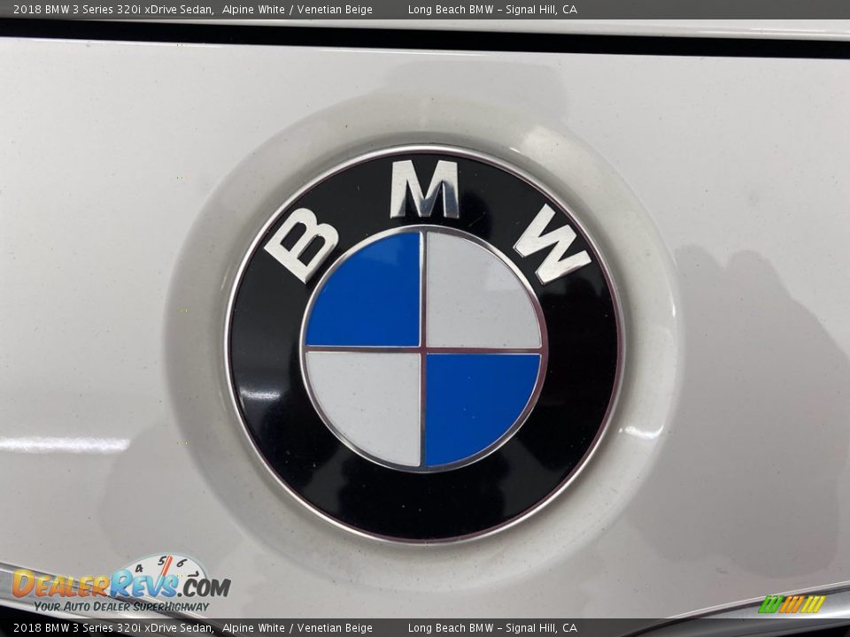 2018 BMW 3 Series 320i xDrive Sedan Alpine White / Venetian Beige Photo #8
