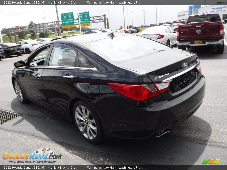 2012 Hyundai Sonata SE 2.0T Midnight Black / Gray Photo #8