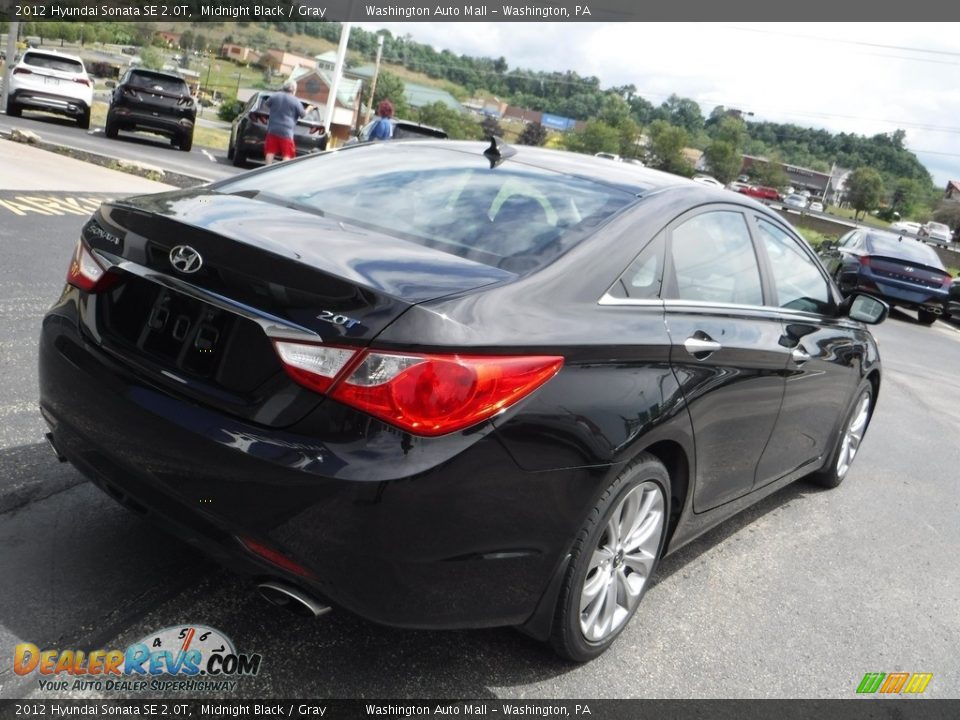 2012 Hyundai Sonata SE 2.0T Midnight Black / Gray Photo #10