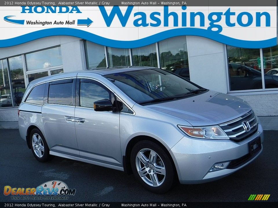 2012 Honda Odyssey Touring Alabaster Silver Metallic / Gray Photo #1