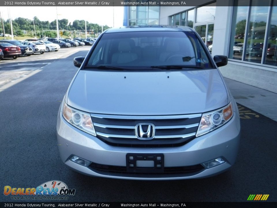 2012 Honda Odyssey Touring Alabaster Silver Metallic / Gray Photo #5