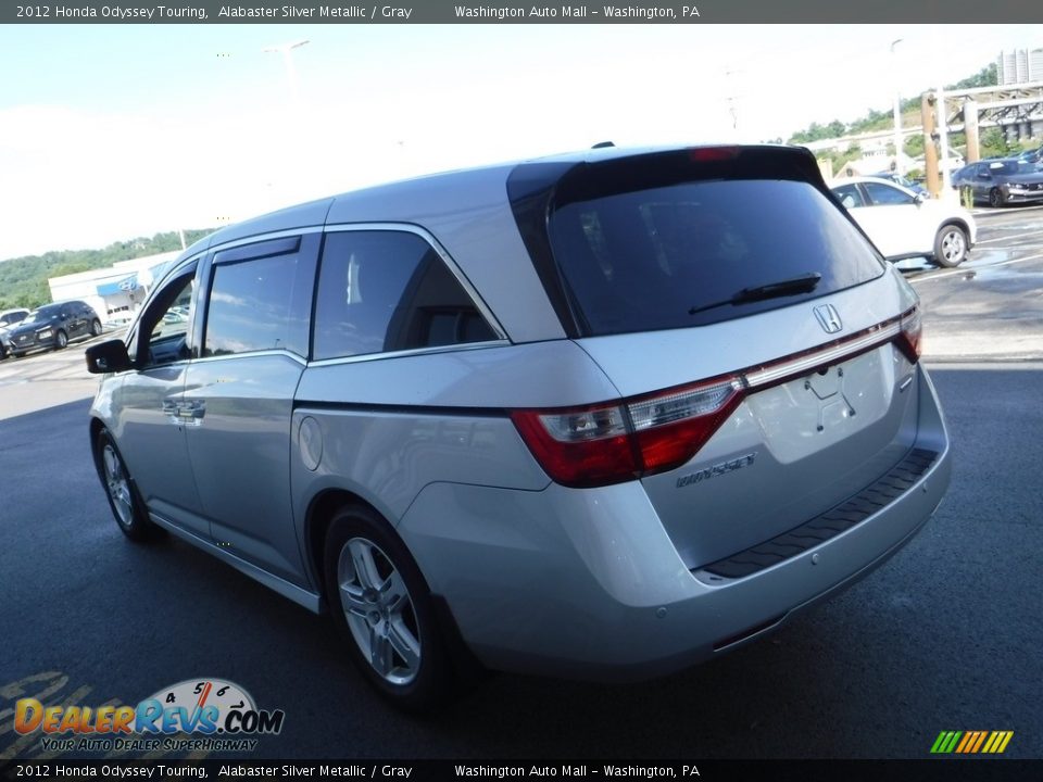 2012 Honda Odyssey Touring Alabaster Silver Metallic / Gray Photo #8