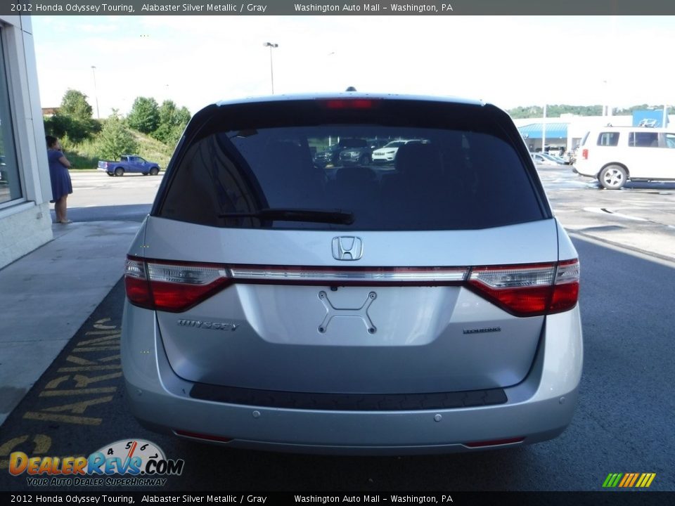 2012 Honda Odyssey Touring Alabaster Silver Metallic / Gray Photo #9