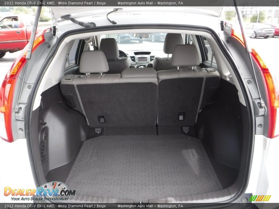 2012 Honda CR-V EX-L 4WD White Diamond Pearl / Beige Photo #27