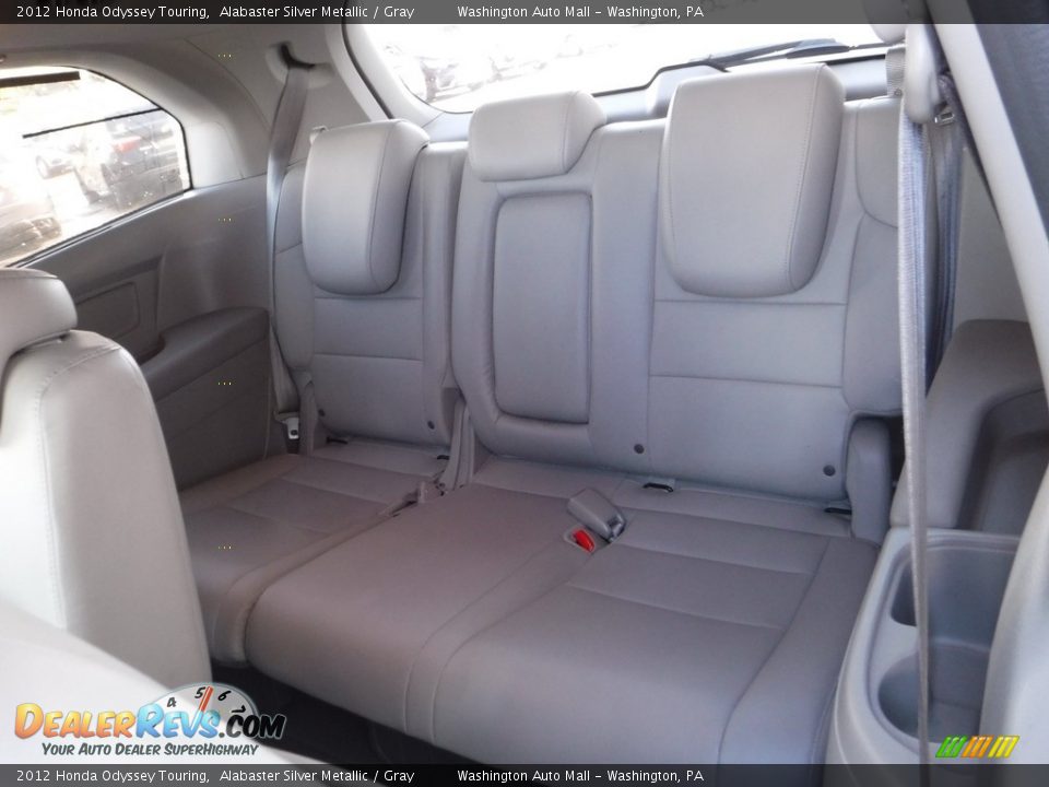 2012 Honda Odyssey Touring Alabaster Silver Metallic / Gray Photo #27