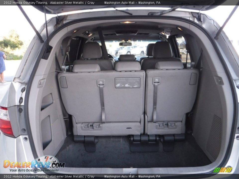 2012 Honda Odyssey Touring Alabaster Silver Metallic / Gray Photo #28