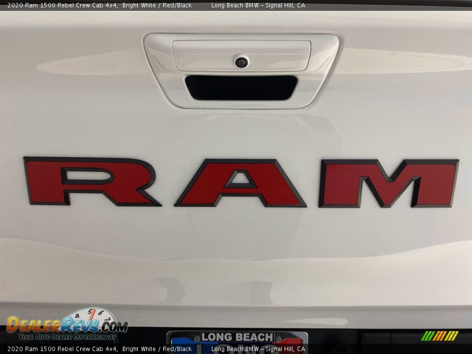 2020 Ram 1500 Rebel Crew Cab 4x4 Bright White / Red/Black Photo #9