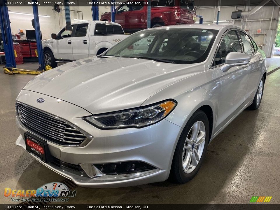 2018 Ford Fusion SE Ingot Silver / Ebony Photo #1