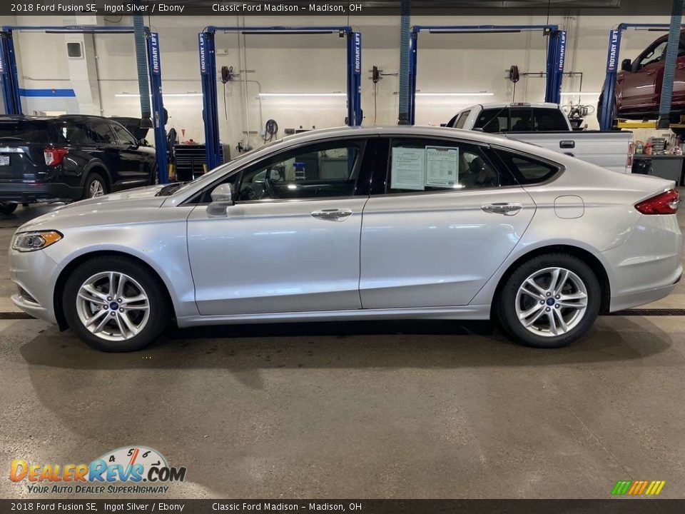 2018 Ford Fusion SE Ingot Silver / Ebony Photo #2
