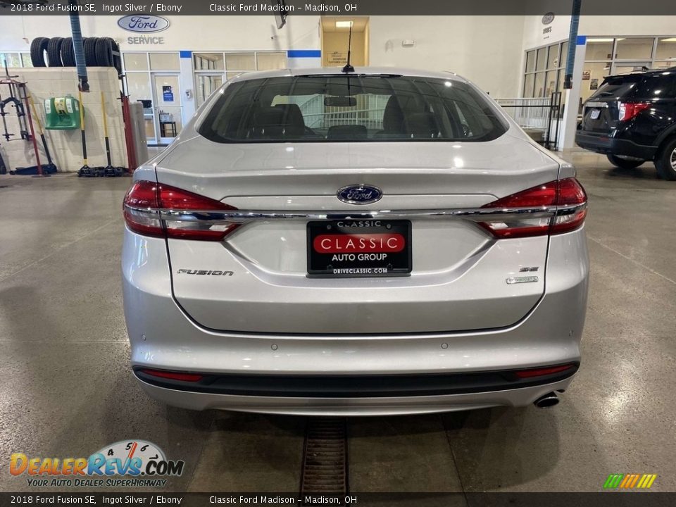 2018 Ford Fusion SE Ingot Silver / Ebony Photo #4